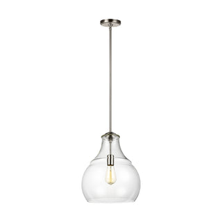 Buy satin-nickel-with-clear-glass Zola Outdoor (Damp) Pendant by Visual Comfort Studio