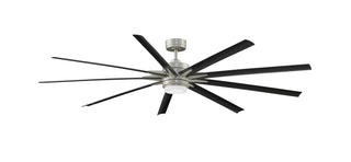 Buy brushed-nickel-finish-with-black-blades Odyn Outdoor (Wet) Ceiling Fan with Light by Fanimation
