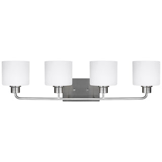 Buy brushed-nickel-with-etched-white-inside-glass Canfield Vanity by Generation Lighting