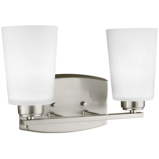 Buy brushed-nickel-with-etched-white-inside-glass Franport Vanity by Generation Lighting