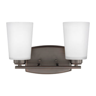 Buy bronze-with-etched-white-inside-glass Franport Vanity by Generation Lighting