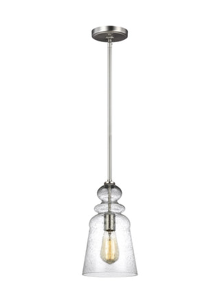 Buy brushed-nickel Kea Outdoor (Damp) Pendant by Generation Lighting