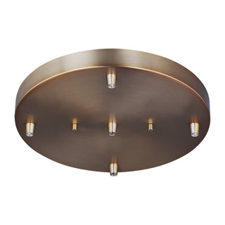 Buy satin-brass Multi-Port Canopy Outdoor (Damp) Steel Five Light Cluster Canopy Accents by Generation Lighting