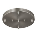 Multi-Port Canopy Outdoor (Damp) Steel Five Light Cluster Canopy Accents by Generation Lighting