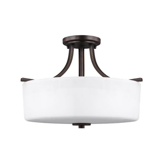 Canfield Outdoor (Damp) Semi-Flush Mount Ceiling Light by Generation Lighting