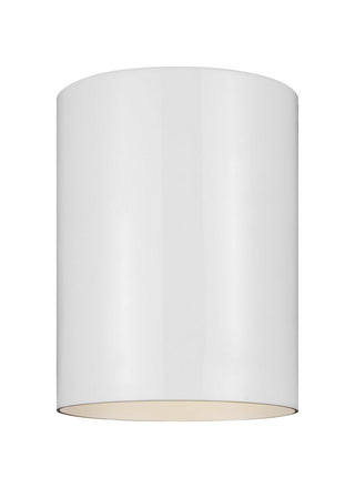 Buy white Outdoor Cylinders Outdoor (Wet) Flush Mount Ceiling Light by Visual Comfort Studio