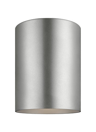 Buy painted-brushed-nickel Outdoor Cylinders Outdoor (Wet) Flush Mount Ceiling Light by Visual Comfort Studio