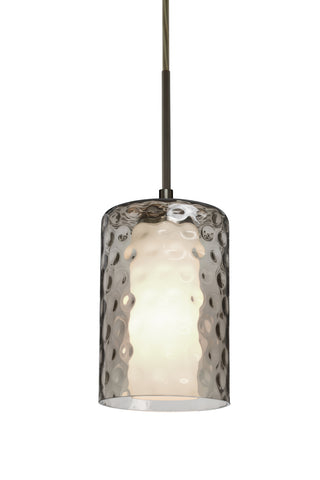 Buy bronze-with-smoke-glass-and-smoke-shade Esa Pendant by Besa
