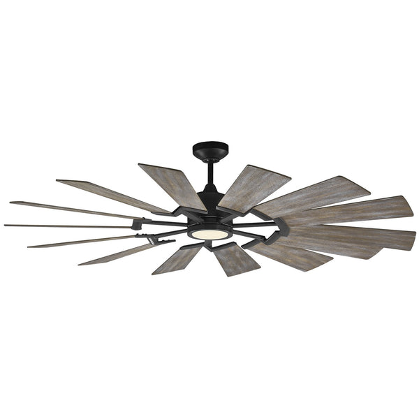 Prairie Outdoor (Damp) Ceiling Fan with Light by Visual Comfort Fan
