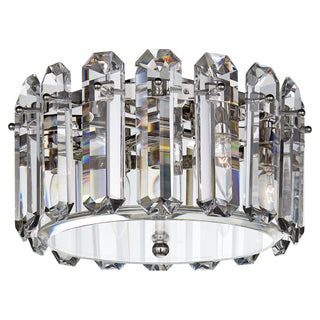Buy polished-nickel-with-crystal-glass-and-clear-shade Bonnington Outdoor (Damp) Flush Mount Ceiling Light by Visual Comfort Signature