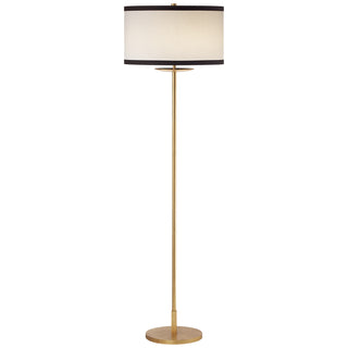 Buy gild-with-17-x-17-x-10-linen-with-black-linen-trim-glass Walker Floor Lamp by Visual Comfort Signature