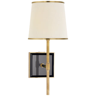 Buy soft-brass-and-black Bradford Outdoor (Damp) Sconce by Visual Comfort Signature