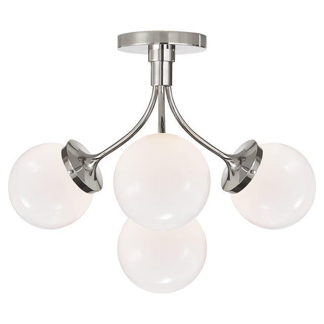 Prescott Outdoor (Damp) Semi-Flush Mount Ceiling Light by Visual Comfort Signature