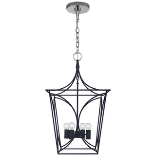 Buy french-navy-and-polished-nickel Cavanagh Outdoor (Damp) Lantern by Visual Comfort Signature