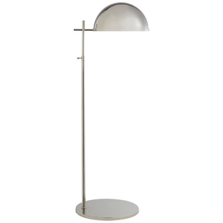 Buy polished-nickel-with-polished-nickel-polished-nickel-glass Dulcet Floor Lamp by Visual Comfort Signature