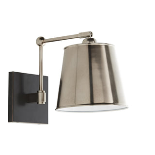 Buy vintage-silver-and-metal-shade Watson Outdoor (Damp) Wall Sconce by Arteriors