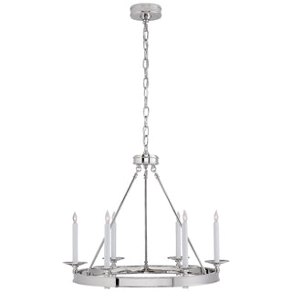 Buy polished-nickel Launceton Outdoor (Damp) Chandelier by Visual Comfort Signature