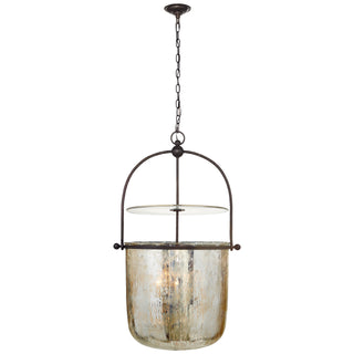 Buy aged-iron-with-mercury-glass-glass-and-mercury-shade Lorford Outdoor (Damp) Lantern by Visual Comfort Signature
