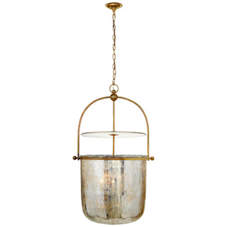 Buy gilded-iron-with-mercury-glass-glass-and-mercury-shade Lorford Outdoor (Damp) Lantern by Visual Comfort Signature