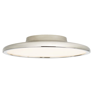 Buy polished-nickel Dot Outdoor (Damp) Flush Mount Ceiling Light by Visual Comfort Signature