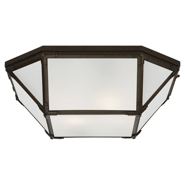 Morris Outdoor (Damp) Flush Mount Ceiling Light by Visual Comfort Signature