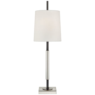 Buy bronze-with-crystal-with-8-25-x-9-25-x-10-75-linen-square-glass-and-natural-cream-shade Lexington Table Lamp by Visual Comfort Signature