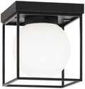 Squircle Outdoor (Damp) Flush Mount Ceiling Light by Matteo Lighting