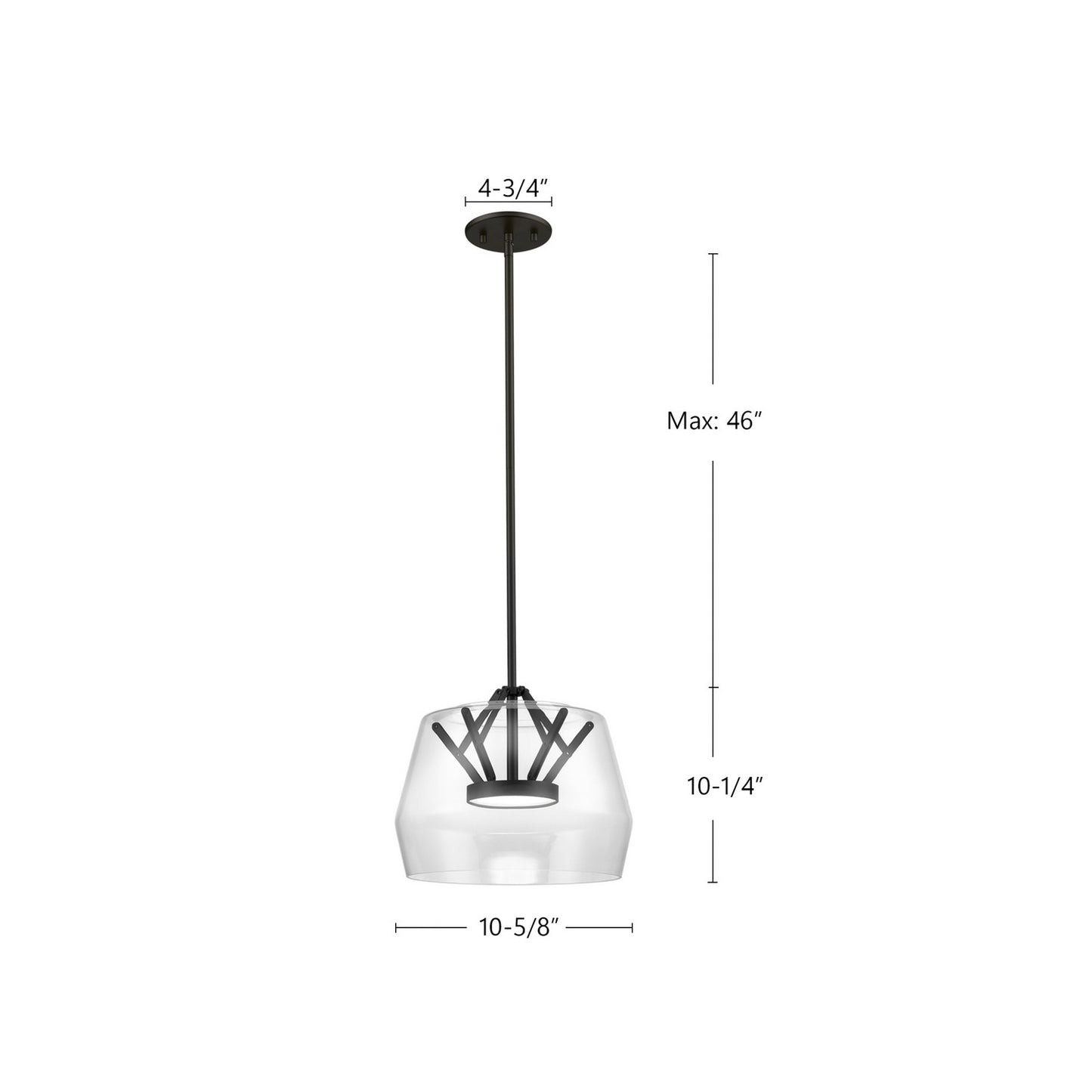 Kuzco Lighting-PD61412-CL/BK|ALT|1
