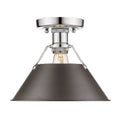 Orwell Outdoor (Damp) Flush Mount Ceiling Light by Golden
