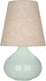 Celadon Glazed Ceramic with Buff Linen Shade Glass
