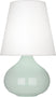 Celadon Glazed Ceramic with Oyster Linen Shade Glass