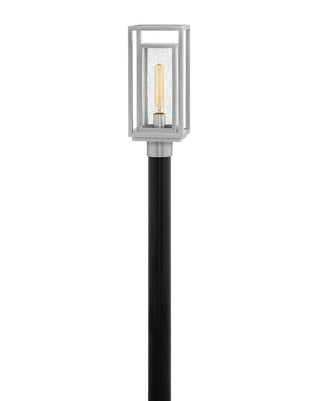 Buy satin-nickel-with-clear-seedy-glass Republic Outdoor (Wet) Lantern by Hinkley