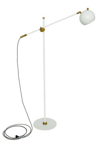 Buy white-weathered-brass Orwell Floor Lamp by House of Troy