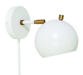 Buy white-w-weathered-brass Orwell Sconce by House of Troy