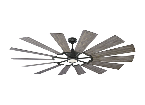 Prairie Outdoor (Damp) Ceiling Fan with Light by Visual Comfort Fan