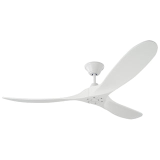 Buy matte-white-and-matte-white-3mavr60rzw 3-Blade Maverick Ceiling Fan by Visual Comfort Fan