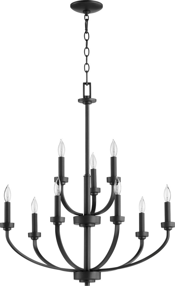Reyes Outdoor (Damp) Chandelier by Quorum