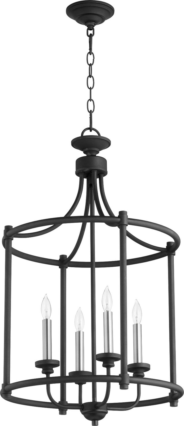 Cage Entries Outdoor (Damp) Pendant by Quorum