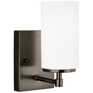 Buy brushed-oil-rubbed-bronze-with-etched-white-inside-glass Alturas Vanity by Generation Lighting