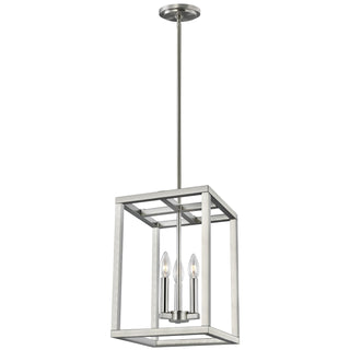 Buy brushed-nickel Moffet Street Outdoor (Damp) Pendant by Generation Lighting