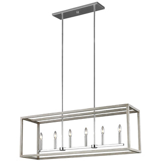 Buy washed-pine Moffet Street Outdoor (Damp) Pendant by Generation Lighting