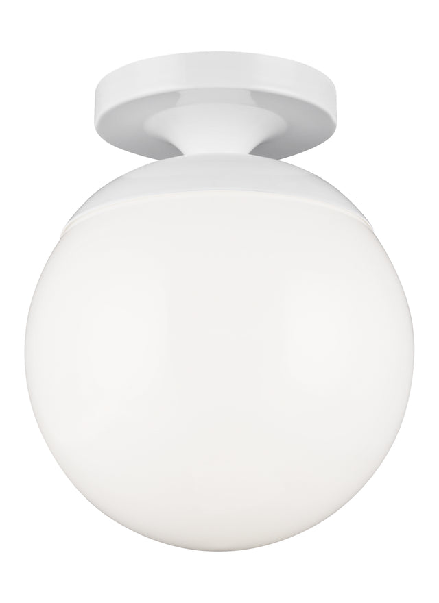 Leo - Hanging Globe Outdoor (Damp) Semi-Flush Mount Ceiling Light by Visual Comfort Studio