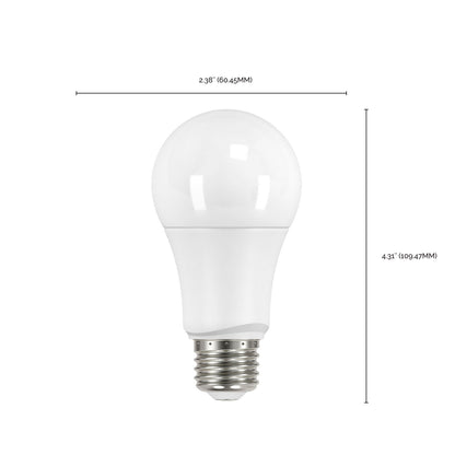 9.5 Watt (75 Watt Equivalent) E26 A19 120V LED 4000k Light Bulb by Satco