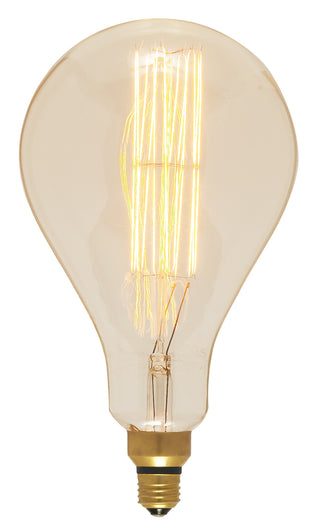 Antique 60 Watt E26 PS52 120.00V Incandescent 2200k Light Bulb by Satco