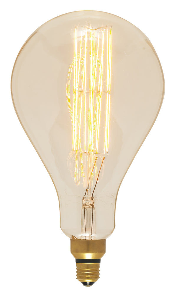 Antique 60 Watt E26 PS52 120V Incandescent 2200k Light Bulb by Satco