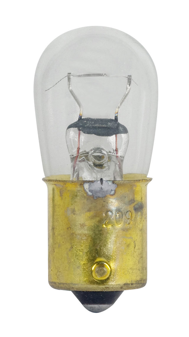 Tubular 12 Watt BA15s B6 12.8V Incandescent 3300k Light Bulb by Satco