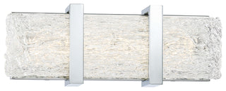 Buy chrome-with-ice-glass-glass Forest Ice II Vanity by George Kovacs