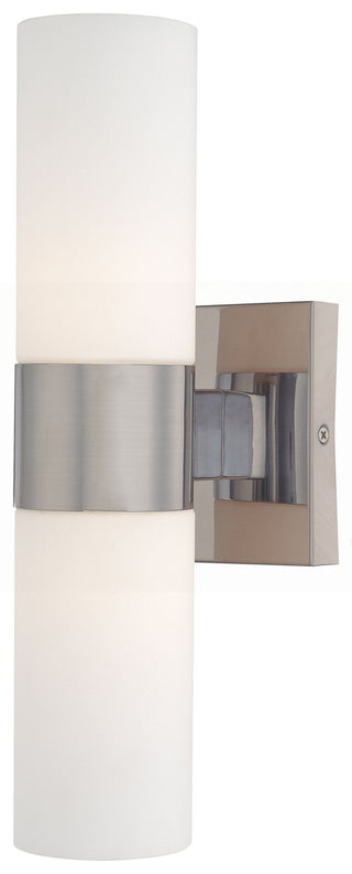 Buy brushed-nickel-with-etched-opal-glass Outdoor (Damp) Sconce by Minka-Lavery