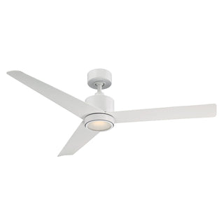 Buy matte-white-finish-with-matte-black-blades 3-Blades Lotus Modern Forms Fans by Modern Forms Fans