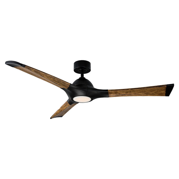 3-Blades Woody Outdoor (Wet) Ceiling Fan with Light by Modern Forms Fans